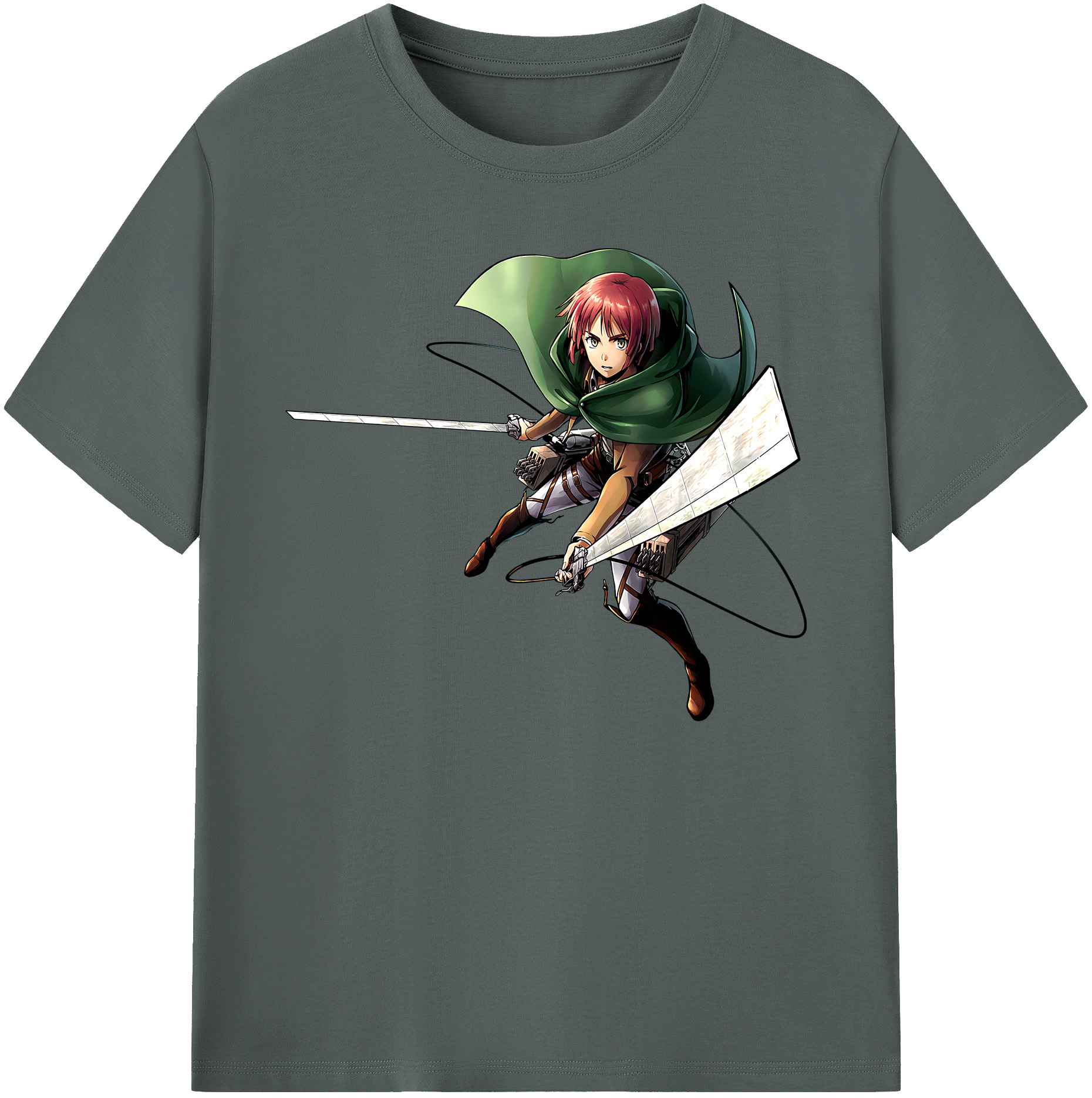 （画像用） 進撃の巨人 Attack on Titan 綿100％ メンズ半袖Tシャツ｜肌触りやわらか＆通気性